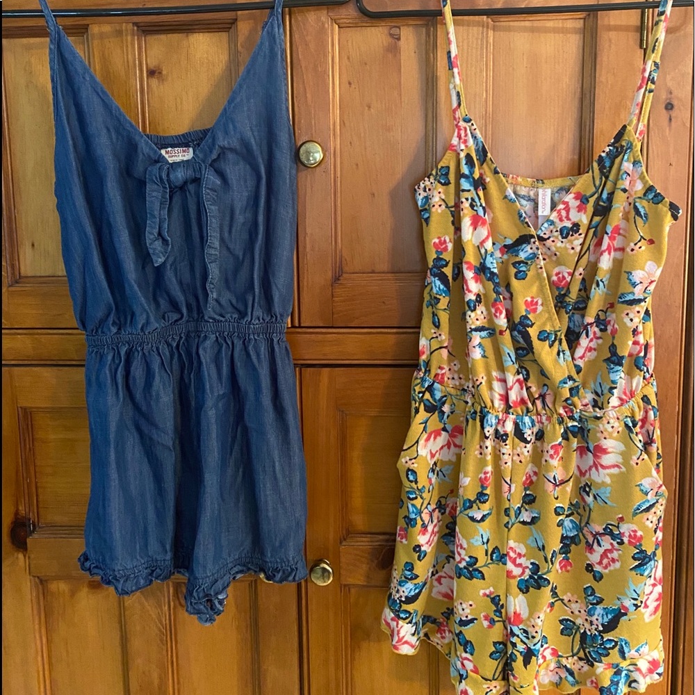 2 - Size S. Rompers. $25 for both. NWOT